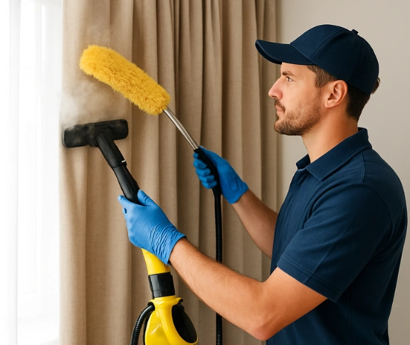Trusted blind cleaning technician Matty Curtain Cleaning rangeview-vic QLD