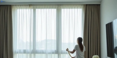 Delicate sheer drape cleaning rangeview-vic Matty Curtain Cleaning