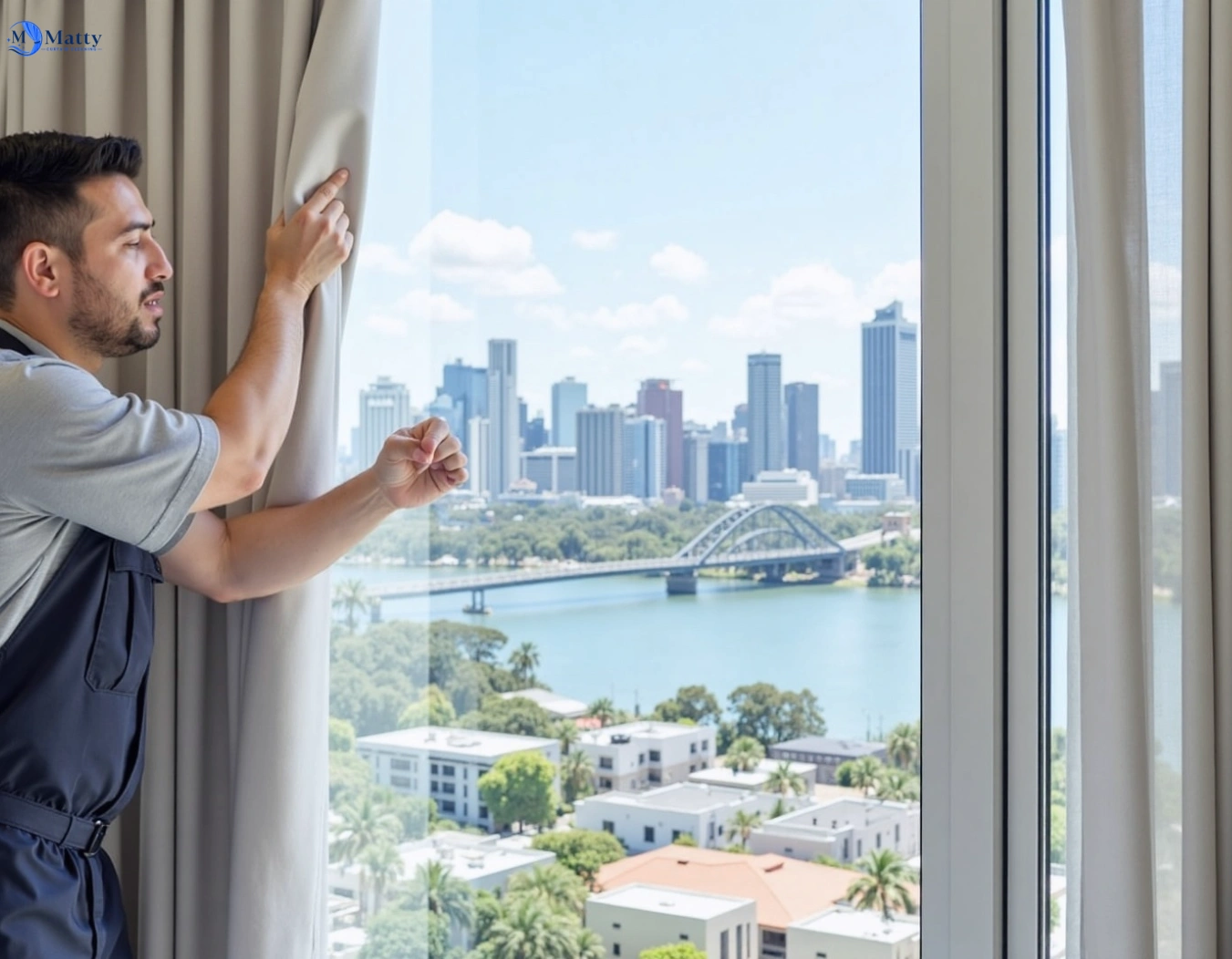 Professional curtain steam cleaning service rangeview-vic QLD by Matty Curtain Cleaning